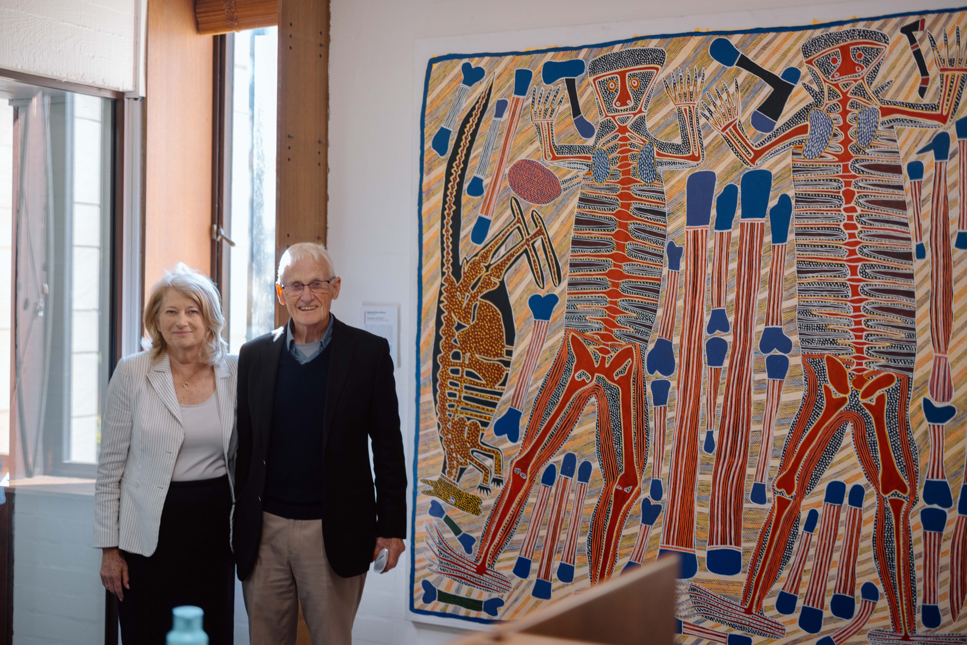 Liz and Ian Constable with Kangaroo & Devil
